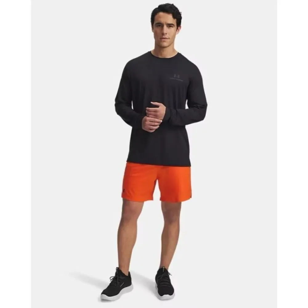 #302. Under Armour NWT Orange Base Vanish 6” Woven Shorts